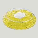 Deco Beads, Crystal Accents Yellow 14g Retail Packs - Water Storing Gel Beads