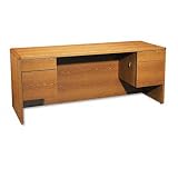 10600 3/4 Ped Kneespace Credenza, 72w x 24d x 29-1/2h, Medium Oak Frame/Top