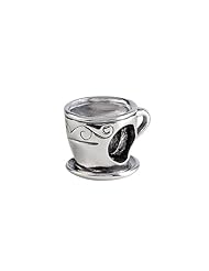 SilveRado(tm) MAU020 Sterling Silver Coffee Time Bead / Charm