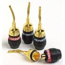 Monster Cable QL GFP-H With Self Crimping Gold Flex Pin Connectors (2 Pairs) by Monster