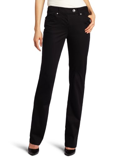 Jones New York Women's Petite Lean Bootcut Corduroy, Black, 4P