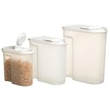 Kitchen Craft Upright Storage Containers, Set of Three, Labelled