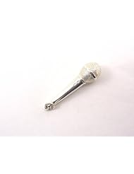Sterling Silver 925 Microphone Pendant