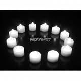 12 White LED Candles With Extra 20 X CR- 2032 Batteries