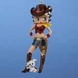 Betty Boop Cowgirl 4 1/4-Inch Resin Ornament