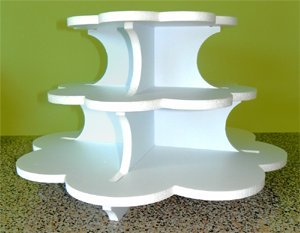 Dallas Foam Cupcake Stand Set - Petal - 3 tiers Dallas Foam Cupcake Stand Set - Petal - 3 tiers