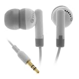 3.5mm Earphone White HFIPODBK Stereo Soft Gel Headset Earbud