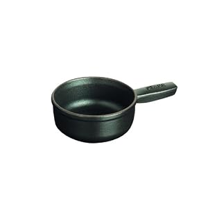 Staub 4.5 Inch Mini Cheese Fondue Pot, Matte Black by Staub