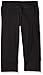 adidas Big Girls' Capri Legging Pant, Black Logo, Large/14