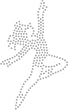 Iron On Hot Fix Gymnast / Dancer