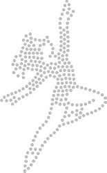 Iron On Hot Fix Gymnast / Dancer