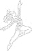 Iron On Hot Fix Gymnast / Dancer