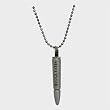 Silver Star TIN BULLET Pendant Necklace