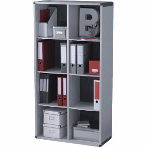 Fastpaperflow Büroregal Polystyrol 1518x790x330mm (HxBxT) grau