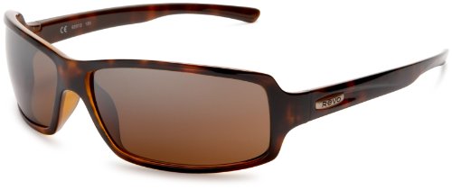 Revo Thrive Rectangular Polarized Sunglasses,Brown Tortoise Frame/Bronze Lens,one size