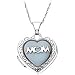 Sterling Silver Heart Mom Locket