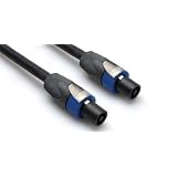 75Ft Speakon-To-Speakon 12Awg 2C Pro Audio Cable With White Earbud Headphones