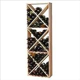 Wine Cellar Innovations Super Premium Redwood Solid Diamond Cube-132 bottles