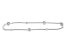 Cubic Zirconia (CZ) Anklet in Sterling Silver .925