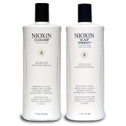 Nioxin Cleanser and Scalp Therapy System 2 Liter Set (33.8 oz) for Noticeably of Thinning Hair