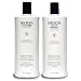 Nioxin Cleanser and Scalp Therapy System 2 Liter Set (33.8 oz) for Noticeably of Thinning Hair
