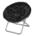 Totally Me! Plush Saucer Chair - Black