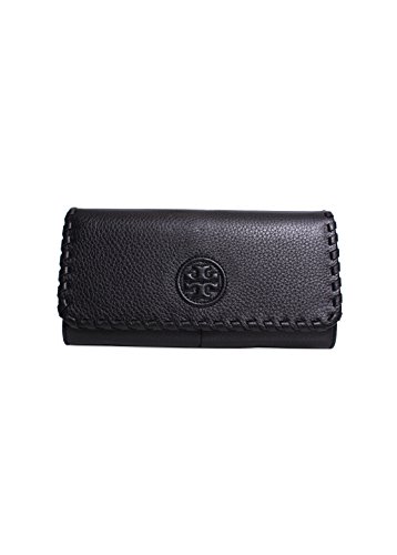 Tory Burch Marion Envelope Continental Wallet in Black
