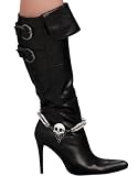 Adult Pirate Costume Accessory Skull and Bones Boot Jewelry Chain