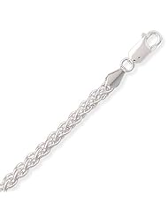 .925 Sterling Silver 20" 100 French Wheat Chain Necklace