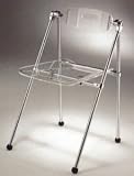 Lumisource CHR-TEL C Two Clear Acrylic Telescoping Chairs