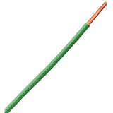 Solid Copper Grounding Wire 10 AWG Cable 25' FT Green Jacketed Antenna Lightning Strike # 10 GA Ground Protection Satellite Dish Off-Air TV Signal
