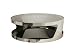 Baxton Studio Genesis Steel and Tinted Glass Modern Coffee Table