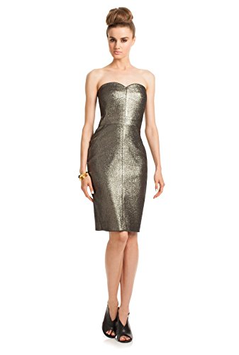 Trina Turk Womens Dress Volare Gold Size 8