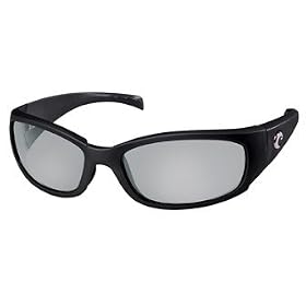 Costa Del Mar Hammerhead Sunglasses Shiny Black Frame with 580 Silver Mirror Lens