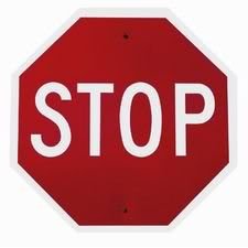 Stop Sign Die-Cut Photographic Magnet