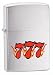Blazing 7 Brushed Chrome Zippo Lighter