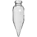 Kimble Kimax 45243-100 Glass 100mL Oil Short Cone Centrifuge Tube for Petroleum Field Testing, Calibrated 'To Contain', 6" Length, Clear, Case of 12