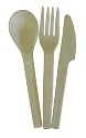 Jaya Biodegradable Knife/Fork/Spoon Combo Pack, 250-Count Case