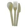 Jaya Biodegradable Knife/Fork/Spoon Combo Pack, 250-Count Case