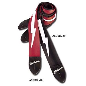 Lightning Bolt 2 inch Nylon Strap Ferrari Red