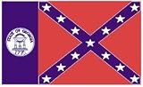 Georgia State Flag 3x5 3 x 5 Brand NEW GA REBEL Banner