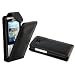 Black Flip Leather Case Cover For Nokia X3-02 + Film