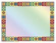 MULTICOLORED BORDER CERTIFICATE