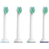 SoniShare Compact Proresults Replacement Heads for Philips Sonicare Toothbrushes, 4 Pack [8, 12, 20 Packs Available]