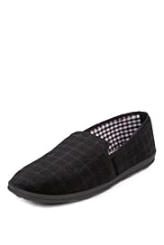 Slip-On Check Slippers