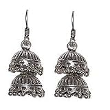EarRingsSetforWomenIndianSilverJewelry1.75inches(ers211)