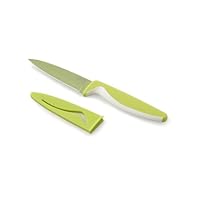 Kuhn Rikon Colori Nonstick Paring Knife, Green