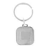 Sterling Silver Square Keychain