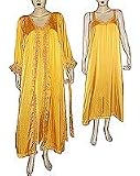 Womens Shalincraft Caftans Dress Silk Evening Gown Blue Size XS(kftns003)