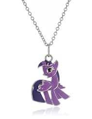 My Little Pony Girls Fine Silver Plated Twilight Sparkly Pendant Necklace, 18"